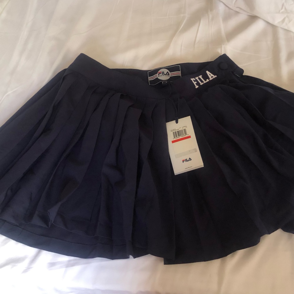 Dark blue Fila mini skirt